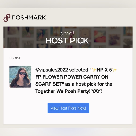 ✨HP X 5✨ FP FLOWER POWER CARRY ON SCARF SET - Picture 16 of 16